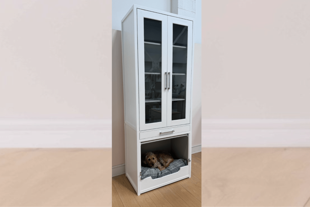 Tall Dresser with Glass Doors