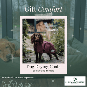 Gift Comfort this Christmas with Dog Drying Coats by Ruff and Tumble