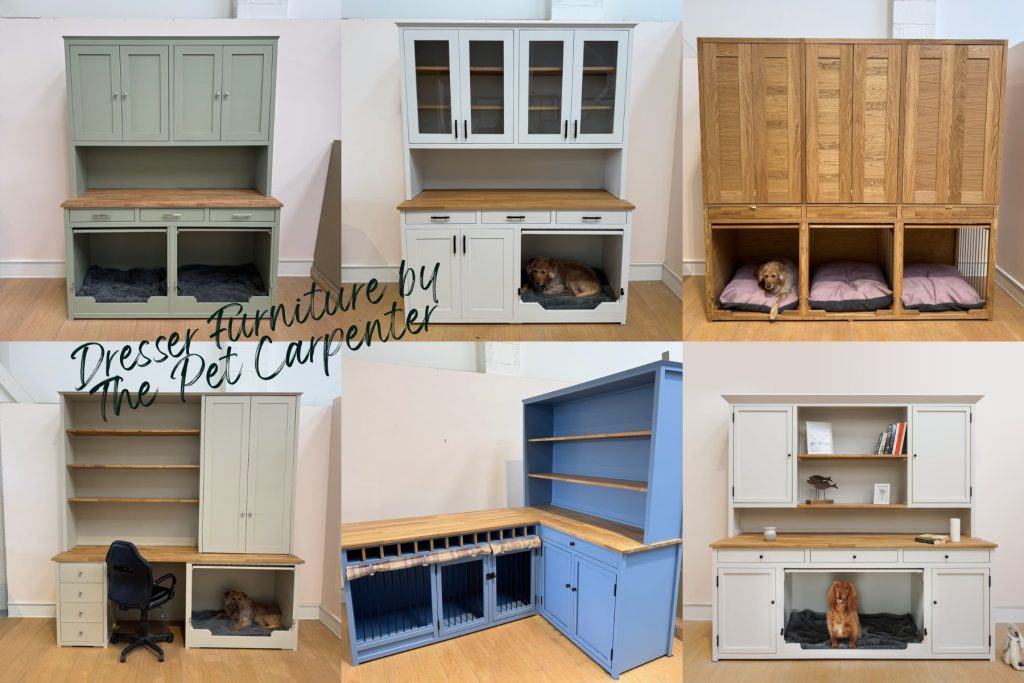 Selection of 6 Bespoke Dresser Furniture Designs crafted by The Pet Carpenter.