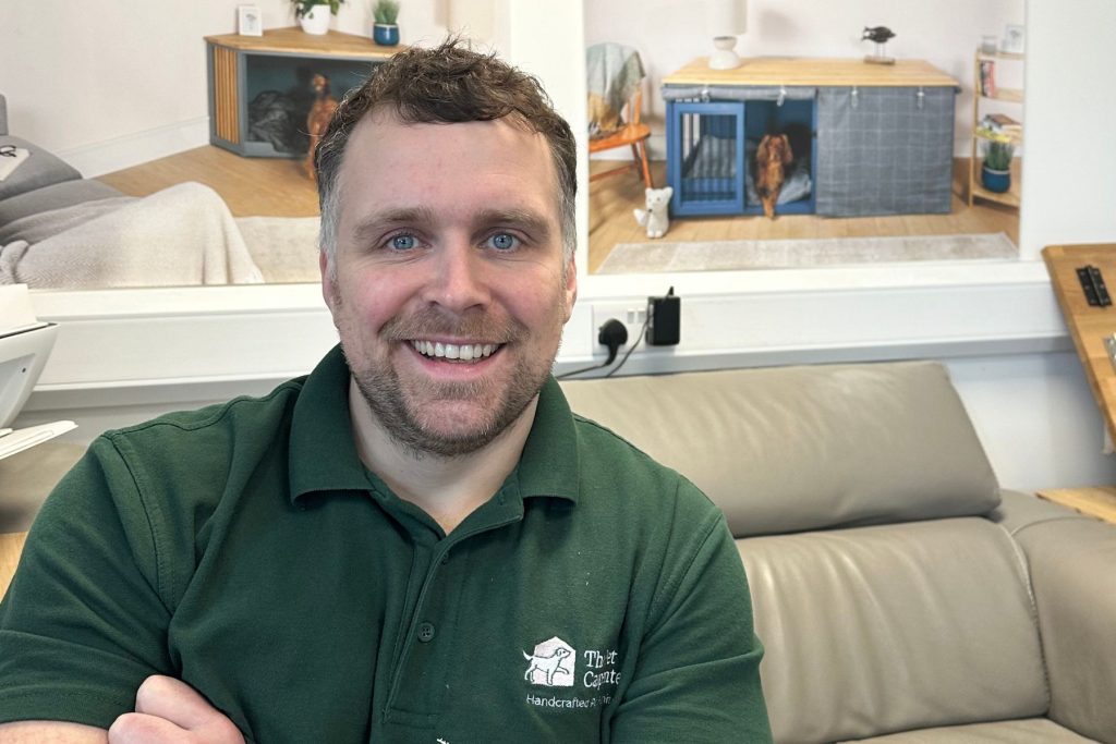 Custom Dog Crate Furniture Makers Near Me: The Nationwide Bespoke Service from Devon - image of Harry Glover Founder of The Pet Carpenter