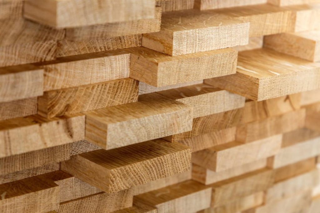 materials that last - solid oak timber lengths. 