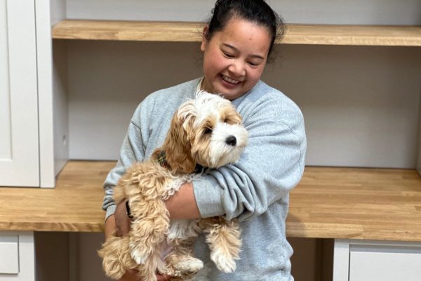 New Team member Sirinya and her dog Casper